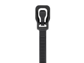 Picture of EveryTie 6 Inch Black Releasable Tie - 100 Pack