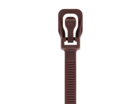 Picture of EveryTie 8 Inch Brown Releasable Tie - 100 Pack