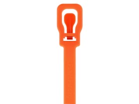Picture of EveryTie 8 Inch Orange Releasable Tie - 100 Pack