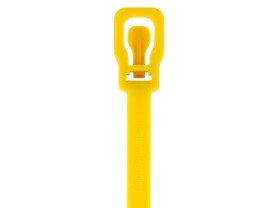 Picture of EveryTie 8 Inch Yellow Releasable Tie - 100 Pack