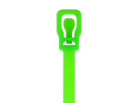 Picture of EveryTie 14 Inch Fluorescent Green Releasable Tie - 100 Pack