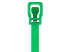 Picture of RETYZ WorkTie 14 Inch Green Releasable Tie - 100 Pack