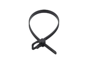 Picture of EveryTie 6 Inch Black Releasable Tie - 100 Pack