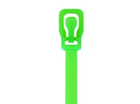 Picture of EveryTie 10 Inch Fluorescent Green Releasable Tie - 20 Pack