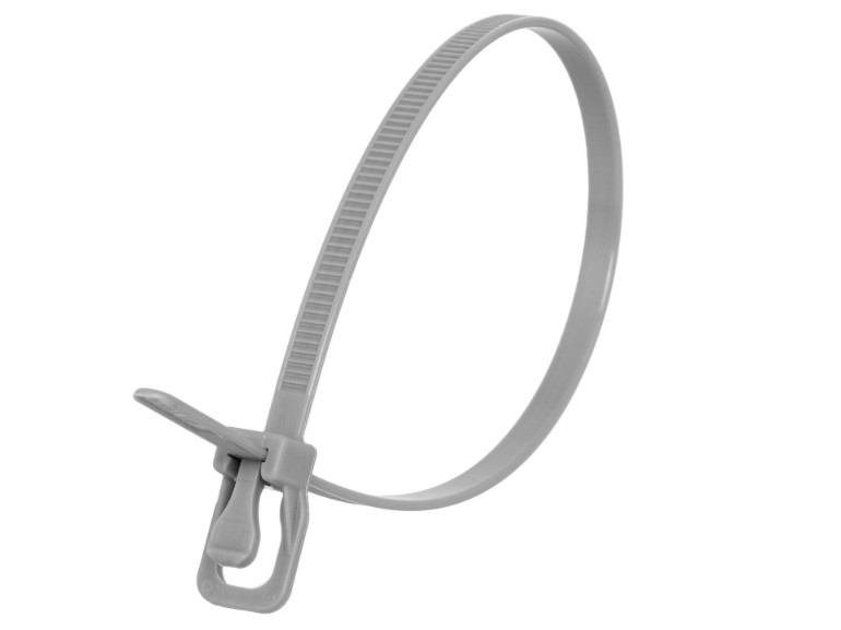 Picture of EveryTie 16 Inch Gray Releasable Tie -100 Pack