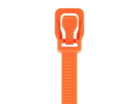 Picture of RETYZ WorkTie 18 Inch Fluorescent Orange Releasable Tie - 20 Pack