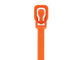 Picture of EveryTie 10 Inch Orange Releasable Tie - 100 Pack