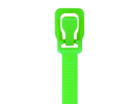 Picture of RETYZ ProTie 36 Inch Fluorescent Green Releasable Tie - 10 Pack