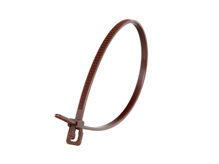 Picture of VersaTie 6 Inch Brown Releasable Tie - 100 Pack