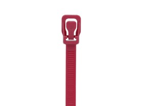 Picture of 14 Inch Plenum Cranberry Releasable/Reusable Cable Tie - 10 Pack