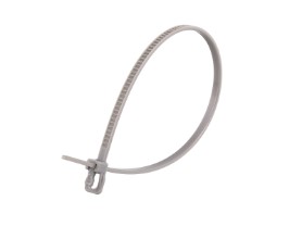 Picture of VersaTie 6 Inch Gray Releasable Tie - 100 Pack