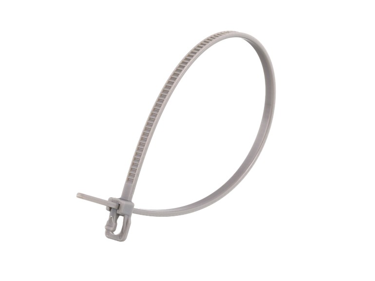 Picture of VersaTie 6 Inch Gray Releasable Tie - 100 Pack