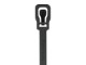 Picture of RETYZ EveryTie 8 Inch Black Releasable Tie - 100 Pack