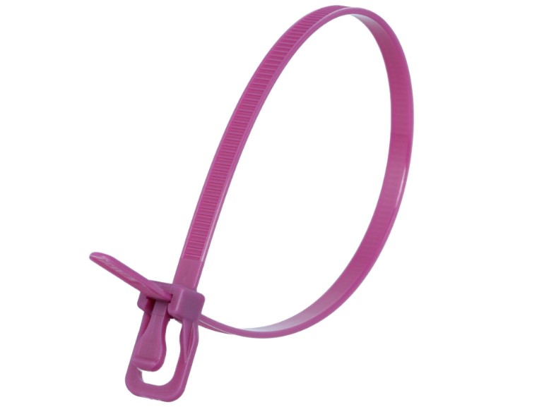 Picture of RETYZ EveryTie 10 Inch Purple Releasable Tie - 100 Pack