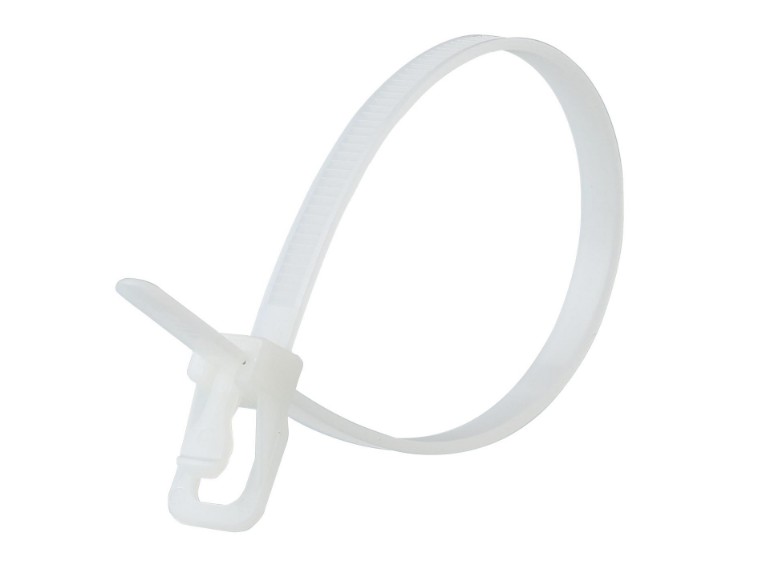 Picture of RETYZ EveryTie 10 Inch White Releasable Tie - 20 Pack