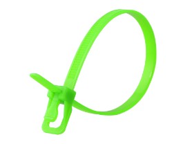 Picture of RETYZ EveryTie 12 Inch Fluorescent Green Releasable Tie - 20 Pack