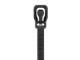 Picture of RETYZ EveryTie 12 Inch UV Black Releasable Tie - 100 Pack