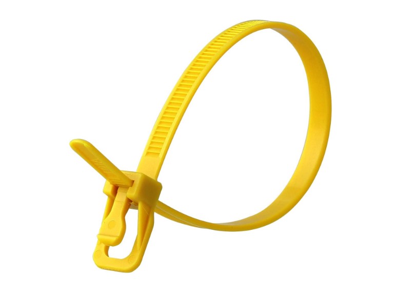 Picture of RETYZ EveryTie 6 Inch Yellow Releasable Tie - 100 Pack