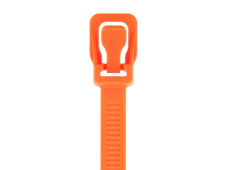 Picture of RETYZ ProTie 32 Inch Fluorescent Orange Releasable Tie - 10 Pack
