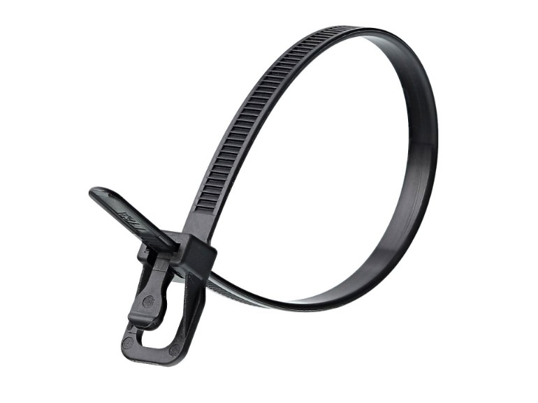 Picture of 12 Inch Heat Stabilized Releasable/Reusable Cable Tie - 20 Pack