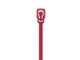 Picture of 10 Inch 50 Lbs Plenum Cranberry Releasable/Reusable Cable Tie - 20 Pack