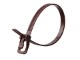 Picture of 16 Inch 50 Lbs Brown Releasable/Reusable Cable Tie - 100 Pack