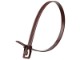 Picture of 14 Inch 120 Lbs Brown Releasable/Reusable Cable Tie - 50 Pack