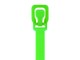 Picture of 14 Inch Fluorescent Green Releasable/Reusable Cable Tie - 10 Pack