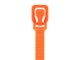 Picture of 14 Inch Fluorescent Orange Releasable/Reusable Cable Tie - 10 Pack