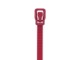 Picture of 14 Inch Plenum Cranberry Releasable/Reusable Cable Tie - 10 Pack